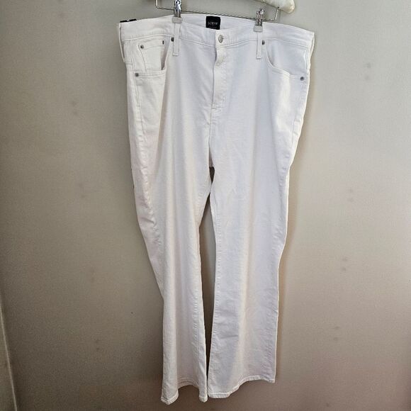 J. Crew Jeans Bootcut White Casual Neutral Factory Denim Trendy - Picture 16 of 16